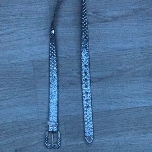 Silver Rhinestone Belt